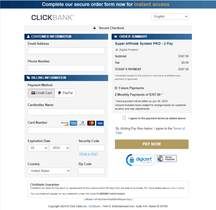 Super Affiliate System